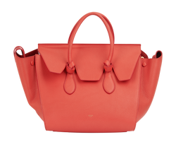 Tie Knot Tote, Leather, Red, MP-0424,3*